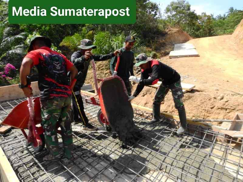 Pembuatan Plat Beton Satgas TMMD Reguler Ke-119, Sudah Memasuki Pengecoran Pembuatan Plat Beton Satgas TMMD Reguler Ke-119, Sudah Memasuki Pengecoran