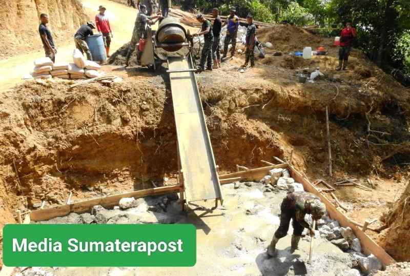 Plat Beton Sasaran Program TMMD Reg. ke-119 Kodim 0117 Atam Terus Di Kebut Plat Beton Sasaran Program TMMD Reg. ke-119 Kodim 0117 Atam Terus Di Kebut