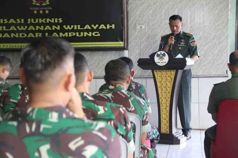 Kunjungi Kodim 0410/KBL, Tim Pusterad Sosialisasikan Juknis Pembinaan Perlawanan Wilayah Kunjungi Kodim 0410/KBL, Tim Pusterad Sosialisasikan Juknis Pembinaan Perlawanan Wilayah