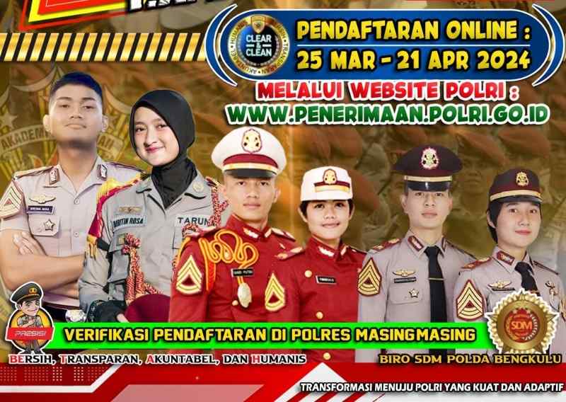 Polri Buka Pendaftaran Taruna Akpol Tahun 2024 Polri Buka Pendaftaran Taruna Akpol Tahun 2024