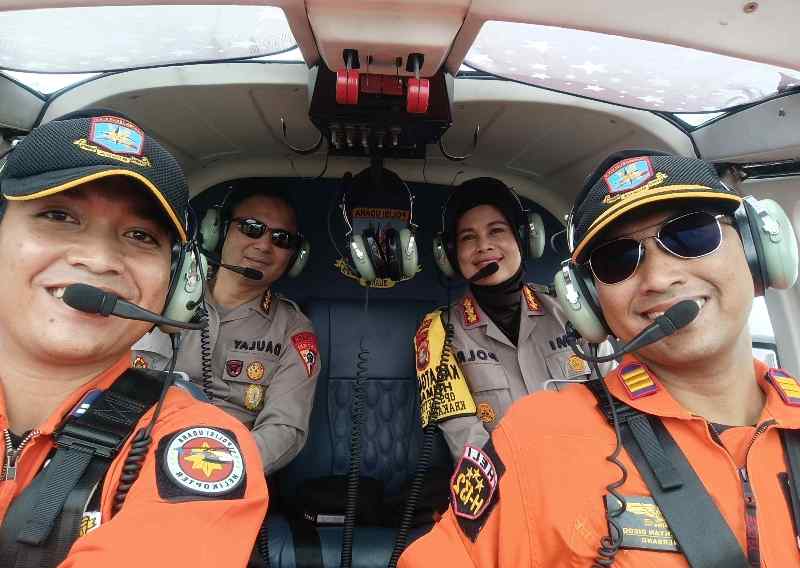 Monitoring Arus Lalin Mudik Lebaran, Polda Lampung Lakukan Pantauan Udara Monitoring Arus Lalin Mudik Lebaran, Polda Lampung Lakukan Pantauan Udara