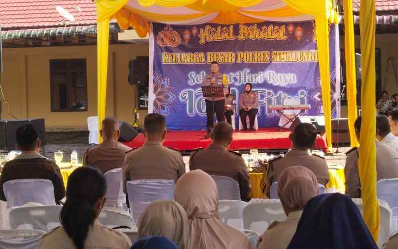 Kapolres Simalungun Gelar Halal Bihalal sebagai Wujud Syukur Kapolres Simalungun Gelar Halal Bihalal sebagai Wujud Syukur