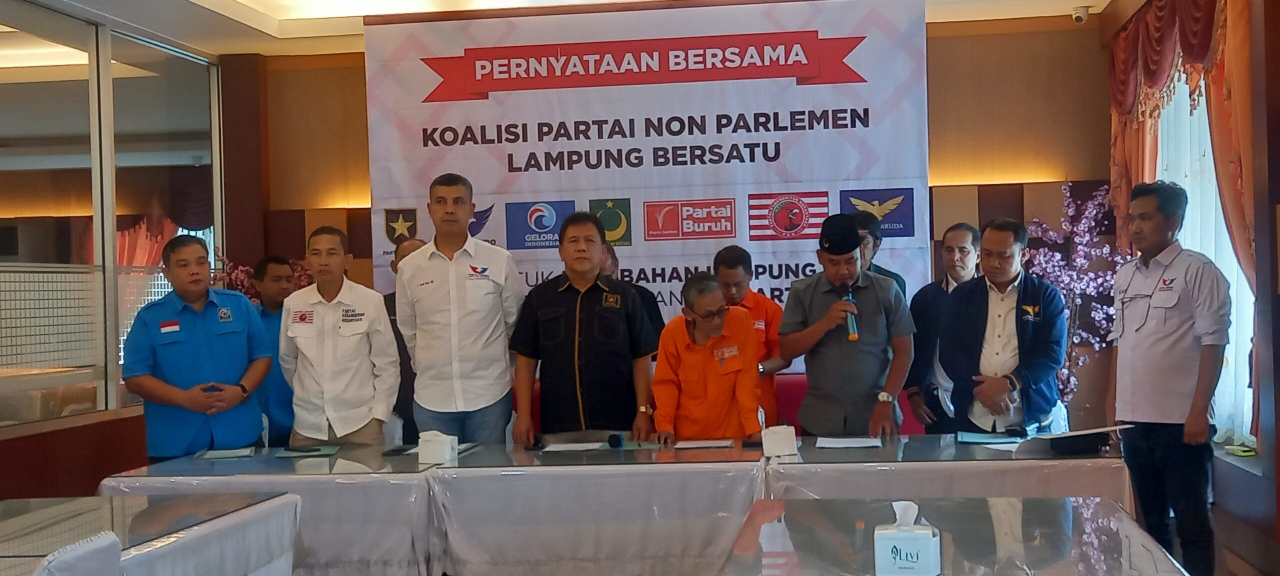 Partai Non Parlemen Lampung Bersatu Siap Untuk Ikut Kontestasi Pilkada 2024 Partai Non Parlemen Lampung Bersatu Siap Untuk Ikut Kontestasi Pilkada 2024