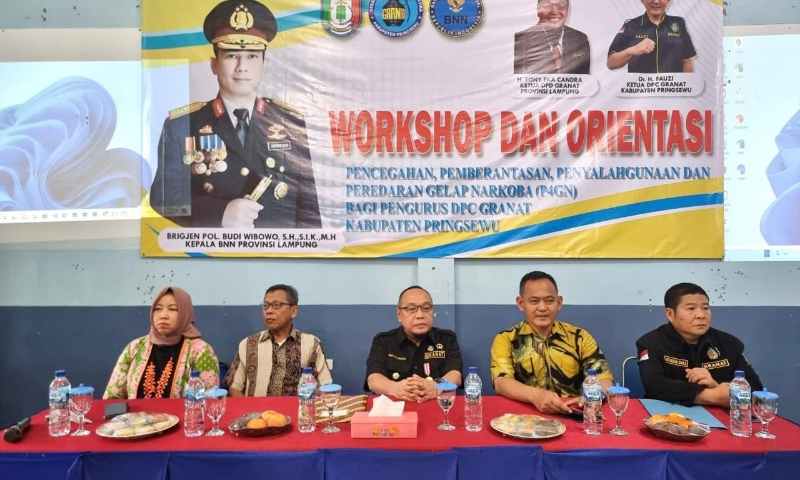 Semangat Baru Perang Melawan Narkoba: Penutupan Workshop dan Orientasi P4GN Bagi Pengurus DPC GRANAT Semangat Baru Perang Melawan Narkoba: Penutupan Workshop dan Orientasi P4GN Bagi Pengurus DPC GRANAT