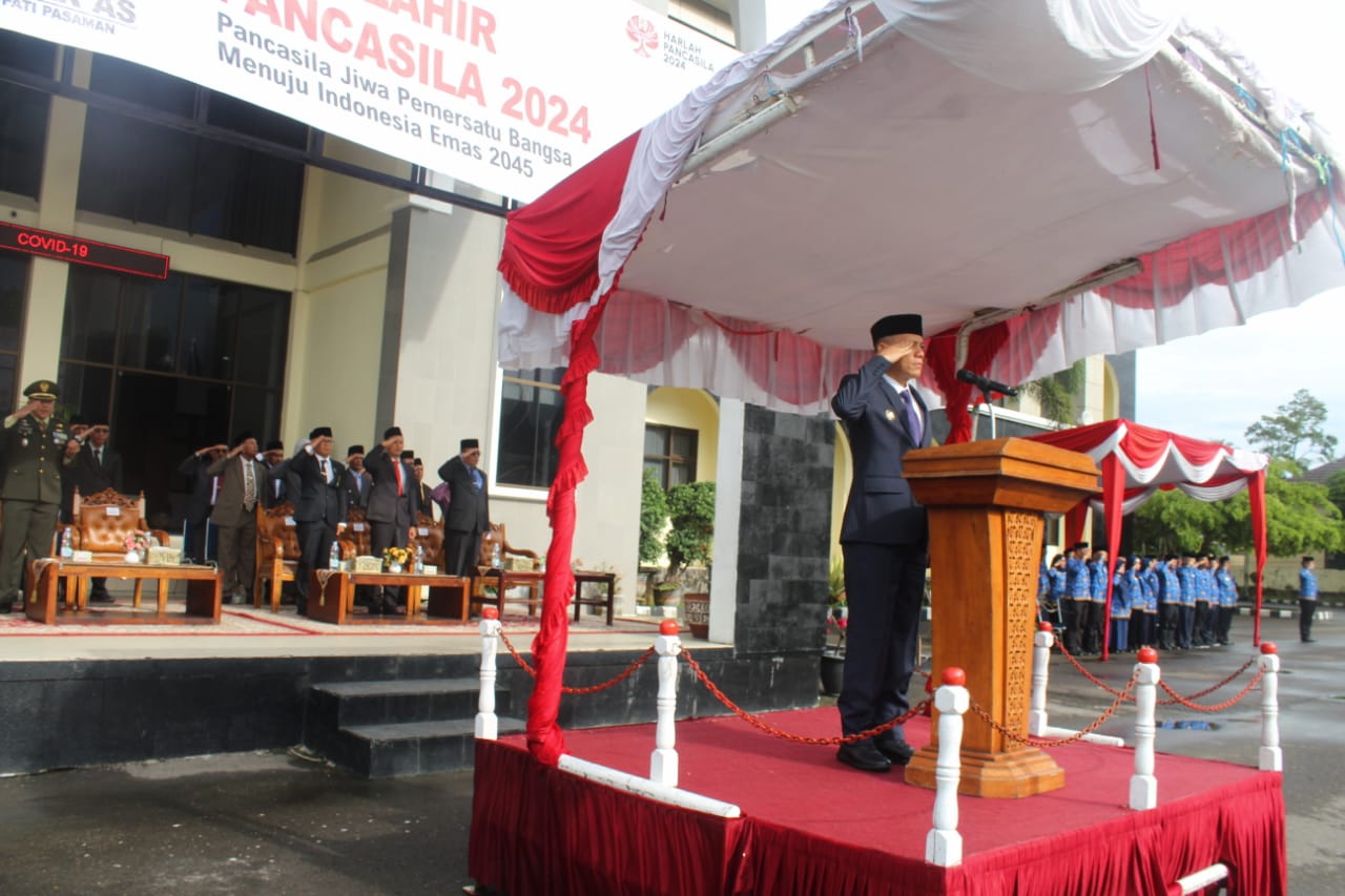 Mengenang Lahirnya Pancasila, Bupati Sabar AS Selaku Inspektur Upacara Mengenang Lahirnya Pancasila, Bupati Sabar AS Selaku Inspektur Upacara