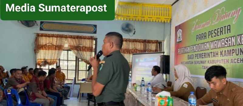 Danramil 03 Seruway Kapan Inf. Rijal sebagai Narasumber Wawasan Kebangsaan Danramil 03 Seruway Kapan Inf. Rijal sebagai Narasumber Wawasan Kebangsaan