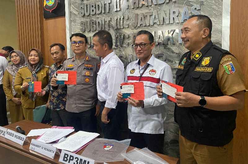 Polda Lampung Ungkap Kasus TPPO Berkedok Pekerja Imigrasi Indonesia Ilegal Polda Lampung Ungkap Kasus TPPO Berkedok Pekerja Imigrasi Indonesia Ilegal
