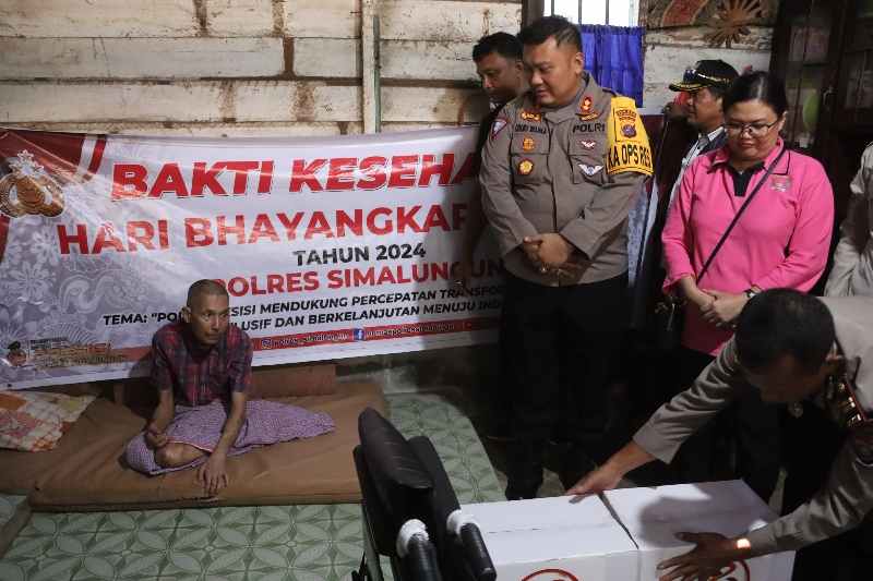 Hari Bhayangkara ke-78, Polres Simalungun Home Visit Kepada Penyandang Disabilitas Hari Bhayangkara ke-78, Polres Simalungun Home Visit Kepada Penyandang Disabilitas