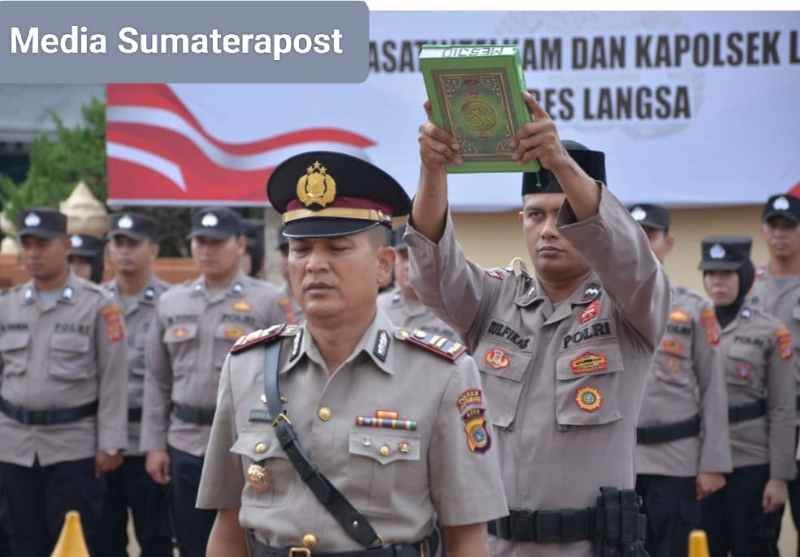 Kapolres AKBP Andy Rahmansyah Pimpin Sertijab di Jajaran Polres Langsa Kapolres AKBP Andy Rahmansyah Pimpin Sertijab di Jajaran Polres Langsa