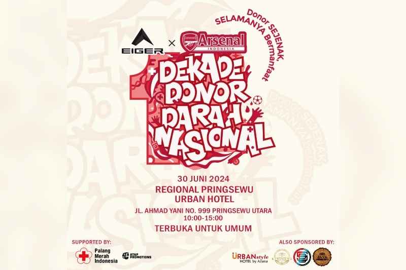 Arsenal Indonesia Supporter Adakan Donor Darah Serentak Di 72 Kota se Indonesia Arsenal Indonesia Supporter Adakan Donor Darah Serentak Di 72 Kota se Indonesia