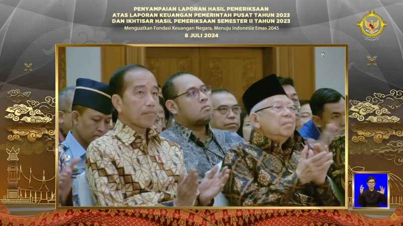 Pj. Gubernur Lampung Hadiri Penyampaian LHP BPK RI atas LKPP 2023, Kepada Presiden RI Pj. Gubernur Lampung Hadiri Penyampaian LHP BPK RI atas LKPP 2023, Kepada Presiden RI