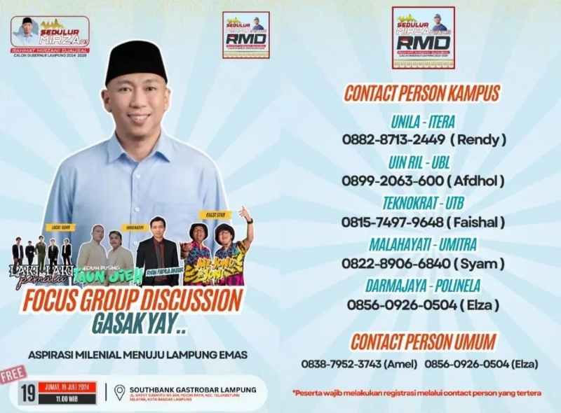 Dihadiri Mr.JonoJoni, Besok Ratusan Mirzanial Deklarasi Dukung RMD Dihadiri Mr.JonoJoni, Besok Ratusan Mirzanial Deklarasi Dukung RMD