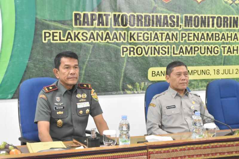 Danrem 043/Gatam Siap Dukung Dan Sukseskan Program PAT Provinsi Lampung Danrem 043/Gatam Siap Dukung Dan Sukseskan Program PAT Provinsi Lampung