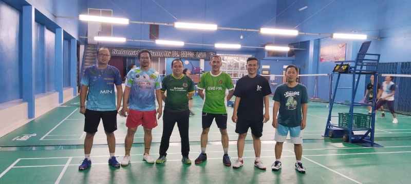 Tim Bulutangkis Porwanas PWI Lampung Gelar TC Tim Bulutangkis Porwanas PWI Lampung Gelar TC