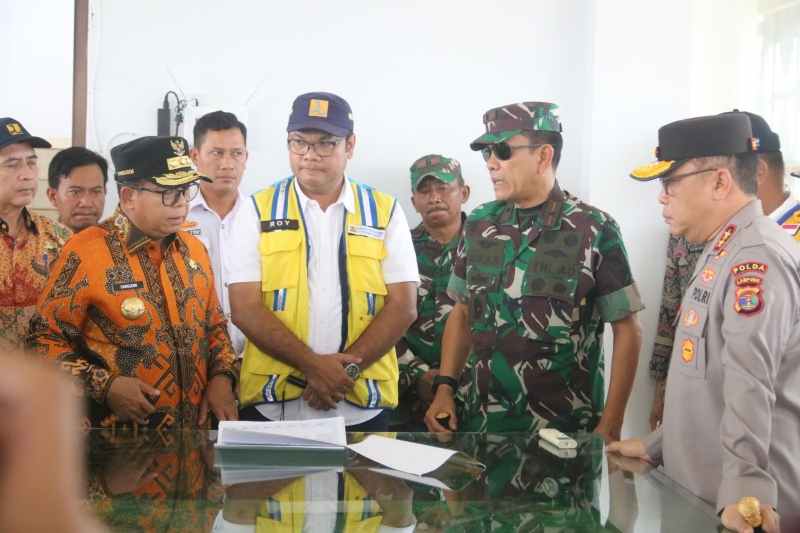 Danrem bersama Pj. Gubernur Lampung, Cek Perkembangan Pembangunan Bendungan Margatiga Danrem bersama Pj. Gubernur Lampung, Cek Perkembangan Pembangunan Bendungan Margatiga