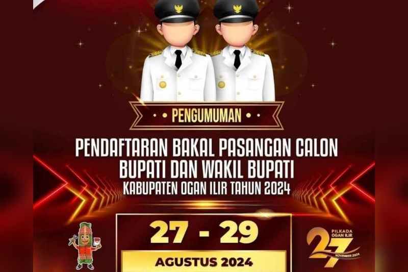 KPU Ogan Ilir Buka Pendaftaran Calon Kepala Daerah Bupati & Wakil Bupati 2024-2029 KPU Ogan Ilir Buka Pendaftaran Calon Kepala Daerah Bupati & Wakil Bupati 2024-2029