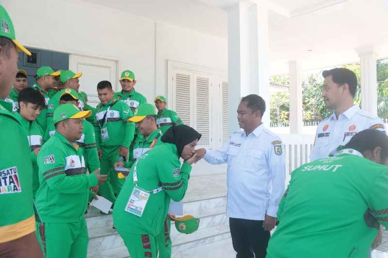 Atlet Gulat Sergai Siap Berlaga di PON XXI, Bupati Darma Wijaya Beri Semangat Juang Atlet Gulat Sergai Siap Berlaga di PON XXI, Bupati Darma Wijaya Beri Semangat Juang