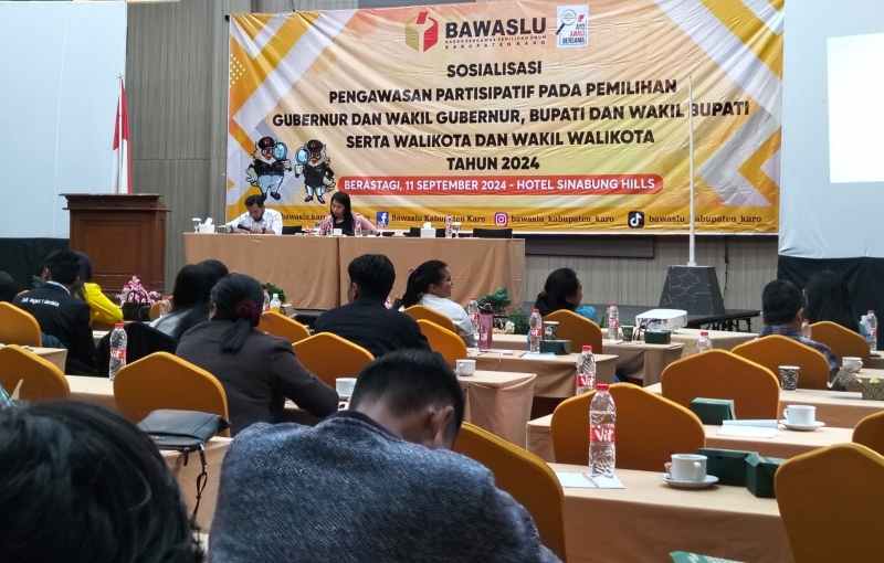 Bawaslu Karo Gandeng Wartawan & Mahasiswa, Sosialisasi Pengawasan Partisipatif Jelang Pilkada 2024 Bawaslu Karo Gandeng Wartawan & Mahasiswa, Sosialisasi Pengawasan Partisipatif Jelang Pilkada 2024
