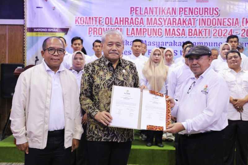 Pj. Gubernur Samsudin Hadiri Pelantikan Pengurus KORMI Provinsi Lampung Masa Bakti 2024-2028 Pj. Gubernur Samsudin Hadiri Pelantikan Pengurus KORMI Provinsi Lampung Masa Bakti 2024-2028