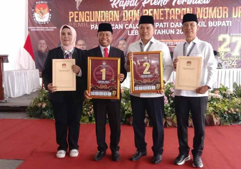 KPU Lebong Gelar Rapat Pleno Terbuka Pengundian Nomor Urut Calon Bupati & Wakil Bupati KPU Lebong Gelar Rapat Pleno Terbuka Pengundian Nomor Urut Calon Bupati & Wakil Bupati