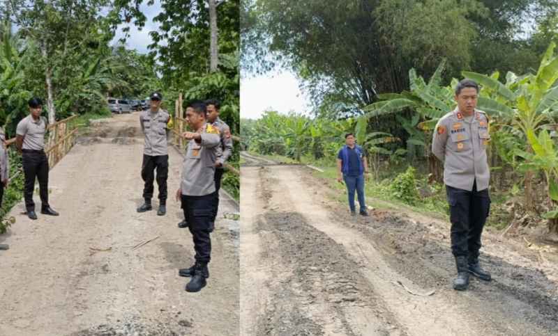 Kapolres OI Tinjau Kondisi Jalan & Jembatan Yang Mengalami Kerusakan di Desa Sukananti Kapolres OI Tinjau Kondisi Jalan & Jembatan Yang Mengalami Kerusakan di Desa Sukananti