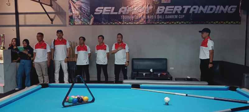 Turnamen Billiard HUT TNI ke-79 Korem 043/Gatam Perebutkan Puluhan Juta Rupiah Turnamen Billiard HUT TNI ke-79 Korem 043/Gatam Perebutkan Puluhan Juta Rupiah