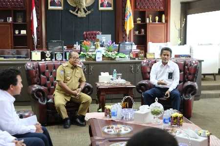 Pj. Gubernur Samsudin Terima Kunjungan GM PLN Unit Induk Distribusi Lampung Muhammad Joharifin Pj. Gubernur Samsudin Terima Kunjungan GM PLN Unit Induk Distribusi Lampung Muhammad Joharifin