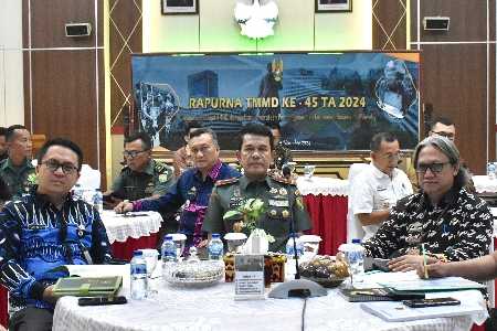Danrem 043/Gatam Ikuti Rapat Paripurna TMMD ke-45 TA. 2024 Danrem 043/Gatam Ikuti Rapat Paripurna TMMD ke-45 TA. 2024