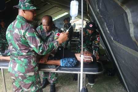 Brigif 4 Marinir/BS Gelar Latihan Penanggulangan Bencana Alam di Pesawaran Lampung Brigif 4 Marinir/BS Gelar Latihan Penanggulangan Bencana Alam di Pesawaran Lampung