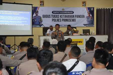 Polres Pringsewu Gelar Rakor Gugus Tugas Ketahanan Pangan, Optimalkan Kolaborasi Pemerintah dan Masyarakat Polres Pringsewu Gelar Rakor Gugus Tugas Ketahanan Pangan, Optimalkan Kolaborasi Pemerintah dan Masyarakat