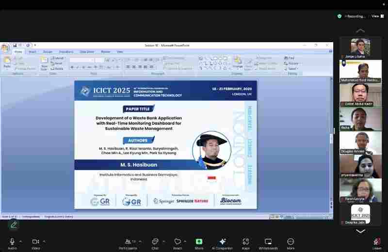 Dosen IIB Darmajaya Perkenalkan Aplikasi Bank Sampah Berbasis Real-Time di ICICT 2025 Dosen IIB Darmajaya Perkenalkan Aplikasi Bank Sampah Berbasis Real-Time di ICICT 2025