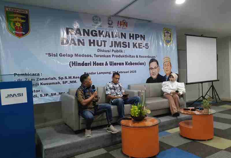 JMSI Lampung Soroti Sisi Gelap Medsos dan Dampaknya bagi Generasi Muda JMSI Lampung Soroti Sisi Gelap Medsos dan Dampaknya bagi Generasi Muda