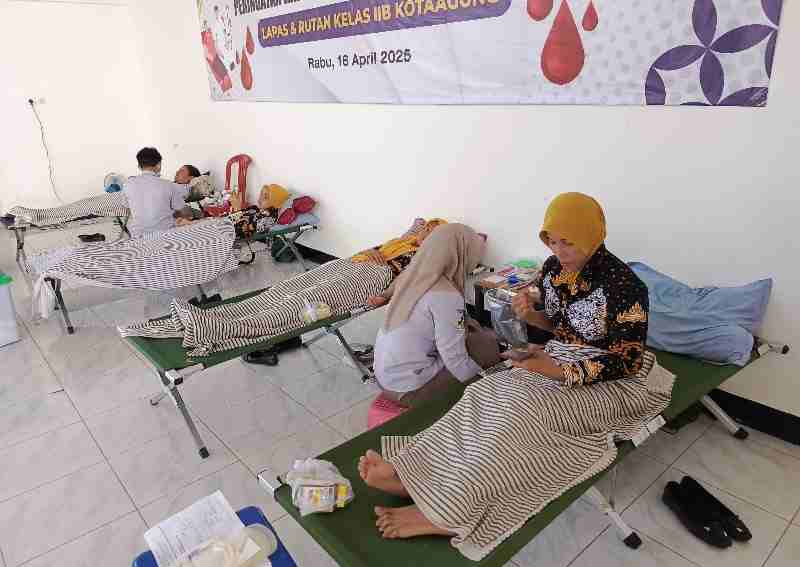 Rutan Kota Agung Gelar Donor Darah dalam Rangka HBP ke-61 Rutan Kota Agung Gelar Donor Darah dalam Rangka HBP ke-61