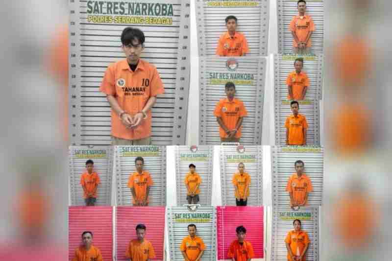 Polres Sergai Ungkap 10 Kasus Narkoba Selama Dua Pekan, 16 Tersangka Dibekuk Termasuk Seorang Perempuan Polres Sergai Ungkap 10 Kasus Narkoba Selama Dua Pekan, 16 Tersangka Dibekuk Termasuk Seorang Perempuan