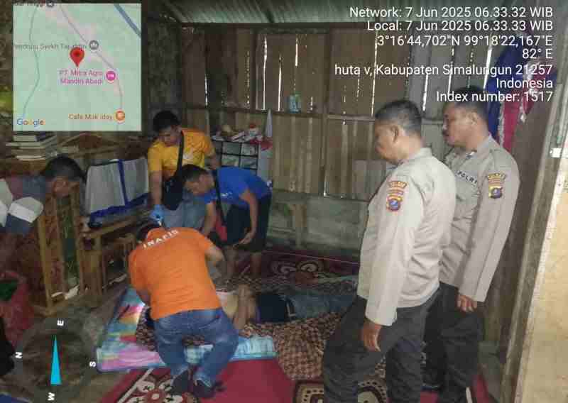 Tim Inafis Polres Simalungun Evakuasi Mayat Pria Tewas Gantung Diri Tim Inafis Polres Simalungun Evakuasi Mayat Pria Tewas Gantung Diri