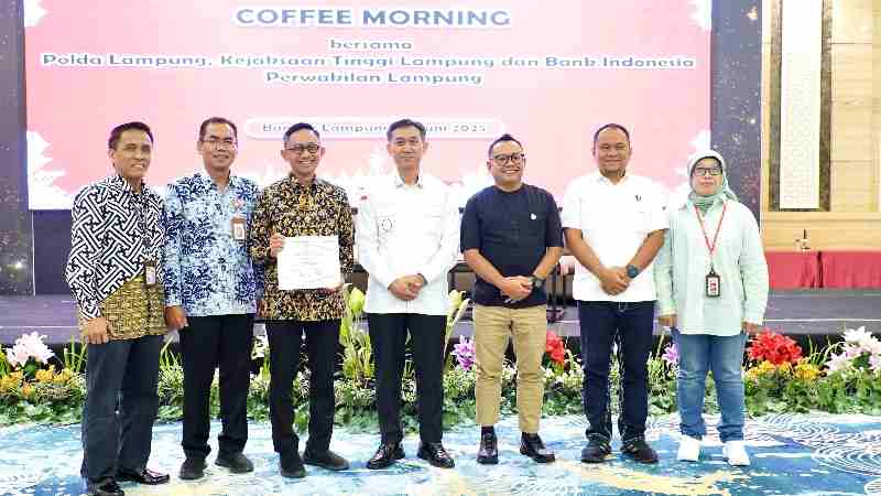 OJK Lampung Dorong Sinergi Penegakan Hukum di Sektor Jasa Keuangan Melalui Forum Coffee Morning OJK Lampung Dorong Sinergi Penegakan Hukum di Sektor Jasa Keuangan Melalui Forum Coffee Morning