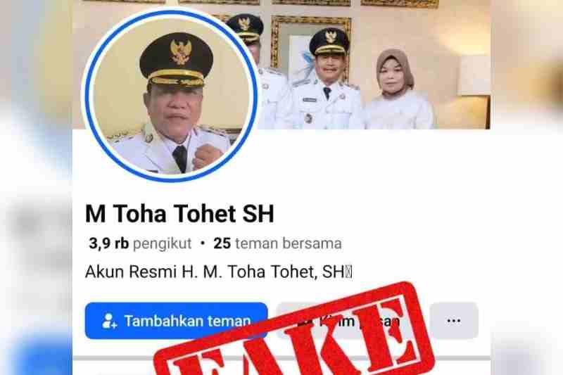 Hati-hati! Waspadai Akun Facebook Palsu Mengatasnamakan Bupati H. M. Toha Hati-hati! Waspadai Akun Facebook Palsu Mengatasnamakan Bupati H. M. Toha