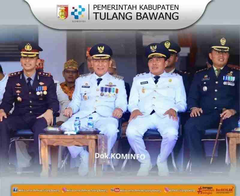 Pemkab Tulang Bawang Kokohkan Komitmen Indonesia Emas 2045 Lewat Upacara Kemerdekaan Pemkab Tulang Bawang Kokohkan Komitmen Indonesia Emas 2045 Lewat Upacara Kemerdekaan