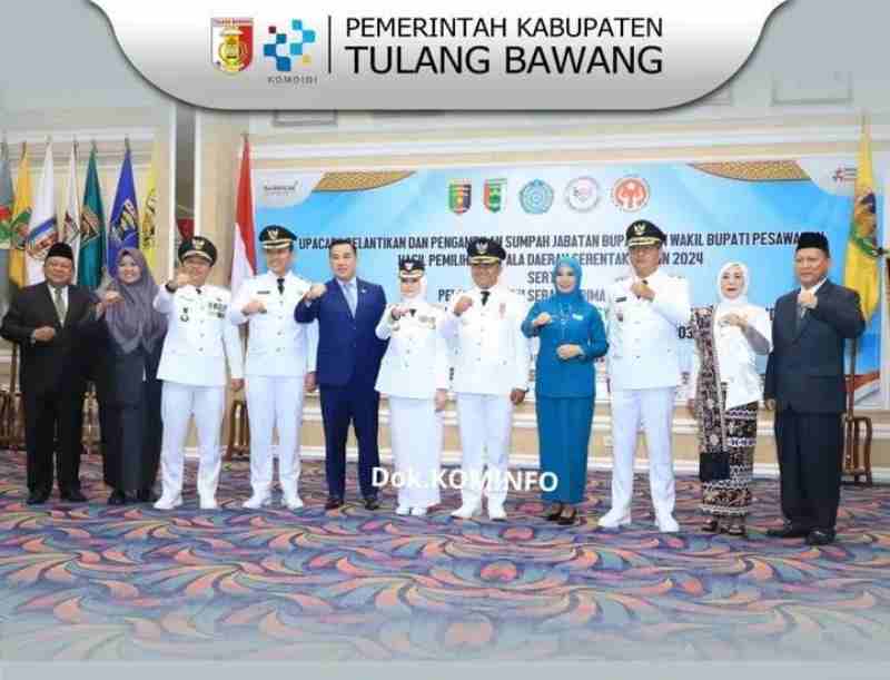 Bupati Tulang Bawang Qudrotul Ikhwan Hadiri Pelantikan Bupati & Wakil Pesawaran Bupati Tulang Bawang Qudrotul Ikhwan Hadiri Pelantikan Bupati & Wakil Pesawaran