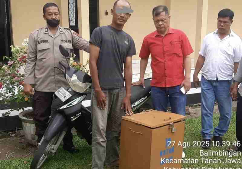 Polsek Tanah Jawa Tangkap Pencuri Kotak Infak Masjid Asy Syuhada Polsek Tanah Jawa Tangkap Pencuri Kotak Infak Masjid Asy Syuhada