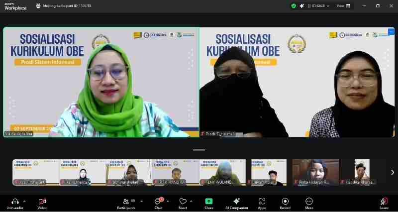 Sosialisasi Kurikulum OBE Prodi Sistem Informasi IIB Darmajaya: Siapkan Mahasiswa Hadapi Dunia Industri Sosialisasi Kurikulum OBE Prodi Sistem Informasi IIB Darmajaya: Siapkan Mahasiswa Hadapi Dunia Industri
