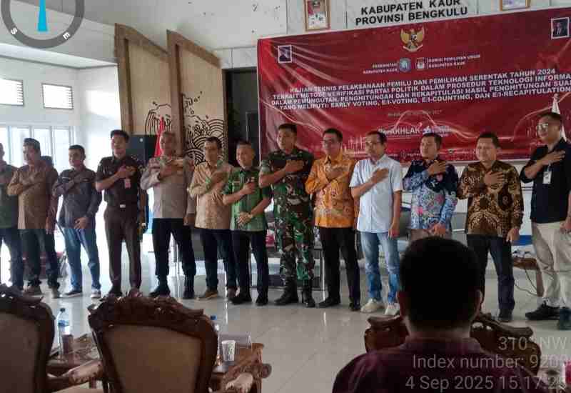 Wabub Abdul Hamid Buka Acara Kajian Teknis Pelaksanaan Pemilu KPUD Kaur Wabub Abdul Hamid Buka Acara Kajian Teknis Pelaksanaan Pemilu KPUD Kaur