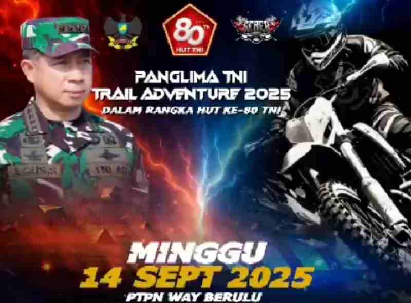 Rebut Hadiah Panglima, Ribuan Rider Ramaikan Trail Adventure 2025 HUT TNI ke-80 Rebut Hadiah Panglima, Ribuan Rider Ramaikan Trail Adventure 2025 HUT TNI ke-80