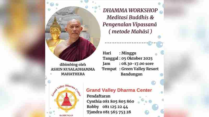 Menepi Sejenak: Dhamma Workshop dan Meditasi Vipassanā di Bandungan Menepi Sejenak: Dhamma Workshop dan Meditasi Vipassanā di Bandungan