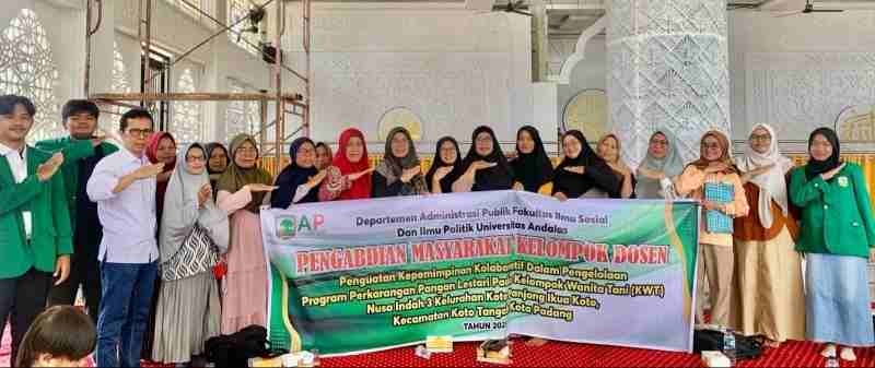 Dosen FISIP UNAND Perkuat Kepemimpinan Kolaboratif pada Pengelolaan Program Pekarangan Pangan Lestari Dosen FISIP UNAND Perkuat Kepemimpinan Kolaboratif pada Pengelolaan Program Pekarangan Pangan Lestari