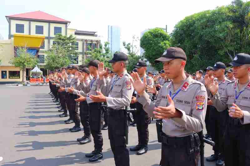123 Siswa Diktuk Bintara Polri SPN Polda Lampung Latja di Polresta Bandar Lampung 123 Siswa Diktuk Bintara Polri SPN Polda Lampung Latja di Polresta Bandar Lampung