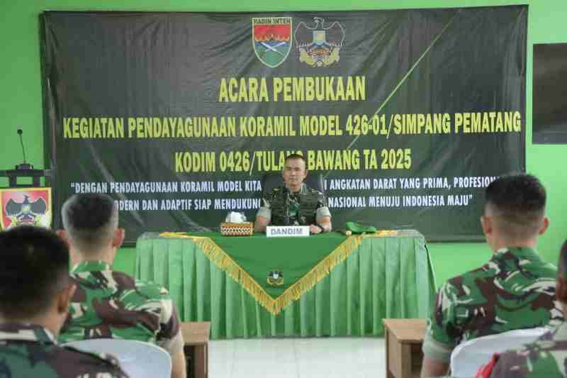 Letkol Inf Syurya Dharma, Resmi Membuka Pelaksanaan Pemberdayaan Koramil Model di Mesuji Letkol Inf Syurya Dharma, Resmi Membuka Pelaksanaan Pemberdayaan Koramil Model di Mesuji