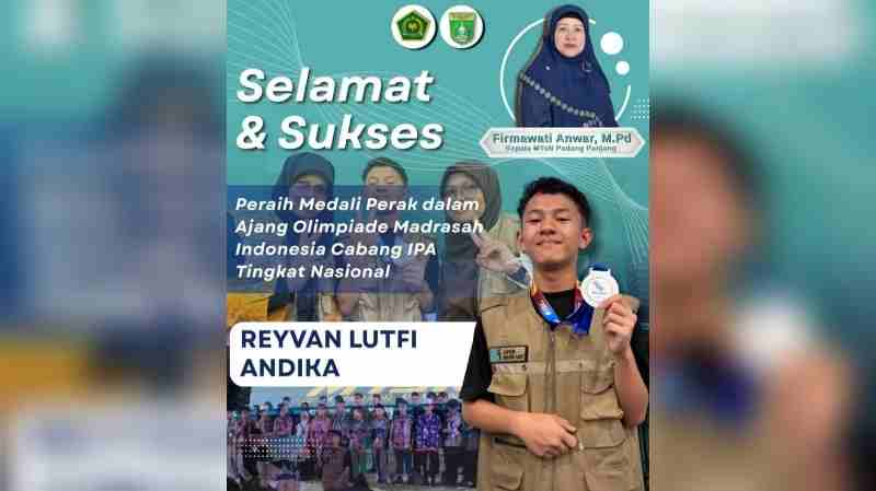 Reyvan Lutfi Andika Siswa MTsN Kota Padang Panjang Berhasil Menembus Prestasi Di Tingkat Nasional Reyvan Lutfi Andika Siswa MTsN Kota Padang Panjang Berhasil Menembus Prestasi Di Tingkat Nasional