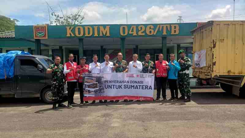 Kodim 0426/Tulang Bawang Terima Bantuan Bencana Alam dari PMI Kabupaten Mesuji Kodim 0426/Tulang Bawang Terima Bantuan Bencana Alam dari PMI Kabupaten Mesuji