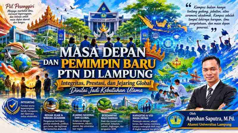 Masa Depan dan Pemimpin Baru PTN di Lampung Masa Depan dan Pemimpin Baru PTN di Lampung